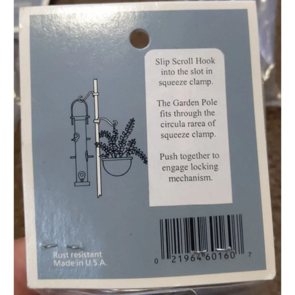 Droll Yankees Scroll Hook 8-1/2” Model SH Lot of 6 NOS New in package